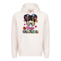 Pale Pink hello kindergarten Premium Hoodie - texasbilliewilder