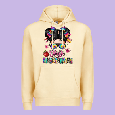 Hello Kindergarten Premium Hoodie Designed By Texasbilliewilder