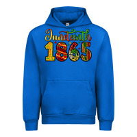 Cobalt juneteenth 1865 Urban Hoodie - Zillion Design Studio