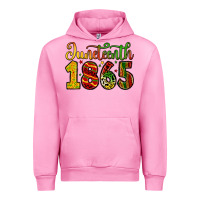 Fuchsia Pink juneteenth 1865 Urban Hoodie - Zillion Design Studio
