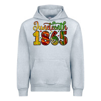 Heather Grey juneteenth 1865 Urban Hoodie - Zillion Design Studio