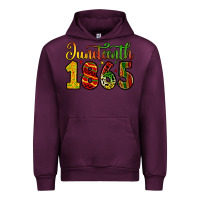 Mauve Wine juneteenth 1865 Urban Hoodie - Zillion Design Studio
