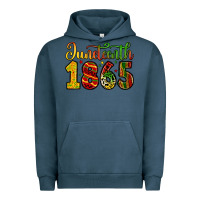 Pigment Midnight Navy juneteenth 1865 Urban Hoodie - Zillion Design Studio