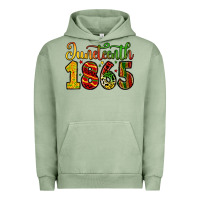 Pigment Oil Green juneteenth 1865 Urban Hoodie - Zillion Design Studio