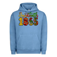 Pigment Pebble Blue juneteenth 1865 Urban Hoodie - Zillion Design Studio