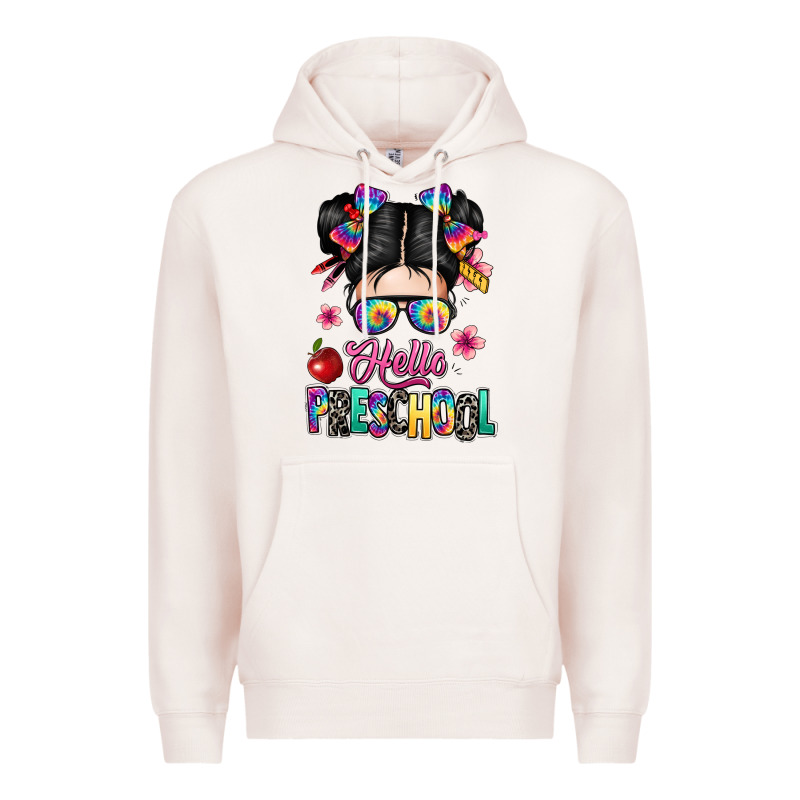 Hello Preschool Kid Premium Hoodie by texasbilliewilder | Teevron