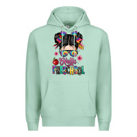Seafoam hello preschool kid Premium Hoodie - texasbilliewilder