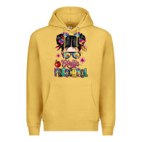 Antique Gold hello preschool kid Premium Hoodie - texasbilliewilder