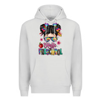Dove Grey hello preschool kid Premium Hoodie - texasbilliewilder