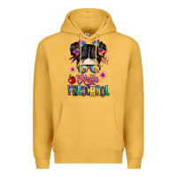 Mustard hello preschool kid Premium Hoodie - texasbilliewilder