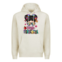 Oatmeal Heather hello preschool kid Premium Hoodie - texasbilliewilder