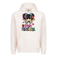 Pale Pink hello preschool kid Premium Hoodie - texasbilliewilder