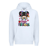 White hello preschool kid Premium Hoodie - texasbilliewilder