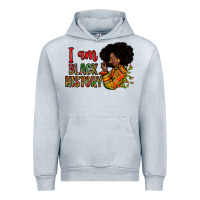 Heather Grey i am black history Urban Hoodie - Zillion Design Studio