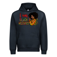 Navy i am black history Urban Hoodie - Zillion Design Studio