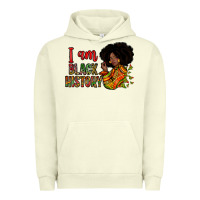 Pigment Pistachio i am black history Urban Hoodie - Zillion Design Studio
