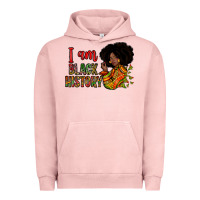 Pigment Salmon i am black history Urban Hoodie - Zillion Design Studio