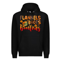 Black flannels boots and bonfires Premium Hoodie - Zillion Design Studio