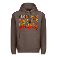 Coffee flannels boots and bonfires Premium Hoodie - Zillion Design Studio