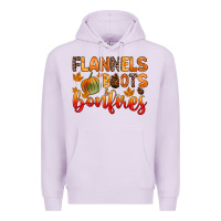 Lilac flannels boots and bonfires Premium Hoodie - Zillion Design Studio