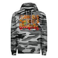 Slate Camo flannels boots and bonfires Premium Hoodie - Zillion Design Studio