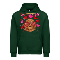 Forest Green valentine's day toy poodle Urban Hoodie - RanaPortraitStore