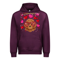 Mauve Wine valentine's day toy poodle Urban Hoodie - RanaPortraitStore