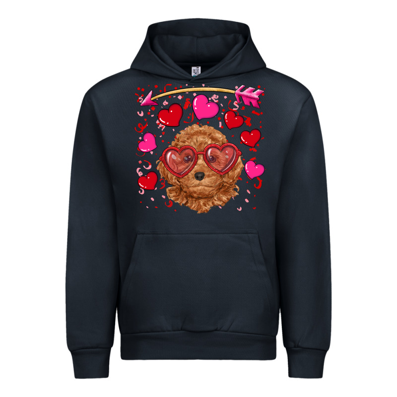 Valentine's Day Toy Poodle Urban Hoodie by RanaPortraitStore | Teevron