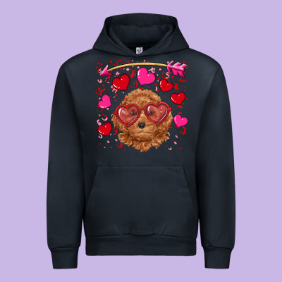 Urban Hoodie valentine's day toy poodle
