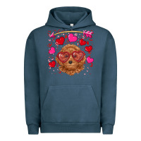 Pigment Midnight Navy valentine's day toy poodle Urban Hoodie - RanaPortraitStore