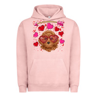 Pigment Salmon valentine's day toy poodle Urban Hoodie - RanaPortraitStore
