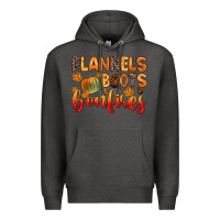 Charcoal Heather flannels boots and bonfires Premium Hoodie - Zillion Design Studio