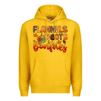 Lemon flannels boots and bonfires Premium Hoodie - Zillion Design Studio