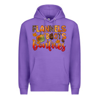 Purple flannels boots and bonfires Premium Hoodie - Zillion Design Studio