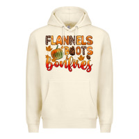 Sandshell flannels boots and bonfires Premium Hoodie - Zillion Design Studio