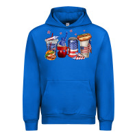 Cobalt 4th of july coffee cups Urban Hoodie - texasbilliewilder