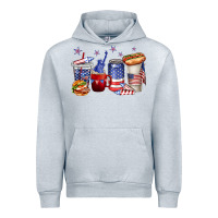 Heather Grey 4th of july coffee cups Urban Hoodie - texasbilliewilder