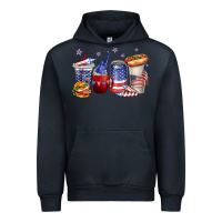 Navy 4th of july coffee cups Urban Hoodie - texasbilliewilder