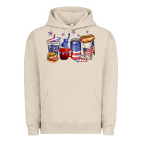 Pigment French Oak 4th of july coffee cups Urban Hoodie - texasbilliewilder