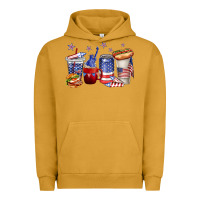 Pigment Peanut Butter 4th of july coffee cups Urban Hoodie - texasbilliewilder
