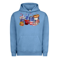 Pigment Pebble Blue 4th of july coffee cups Urban Hoodie - texasbilliewilder