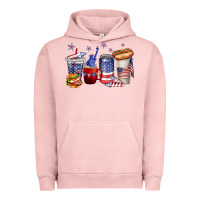 Pigment Salmon 4th of july coffee cups Urban Hoodie - texasbilliewilder