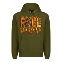 Army Green fall vibes Premium Hoodie - Zillion Design Studio