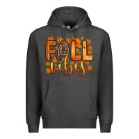 Charcoal Heather fall vibes Premium Hoodie - Zillion Design Studio