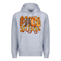 Heather Grey fall vibes Premium Hoodie - Zillion Design Studio