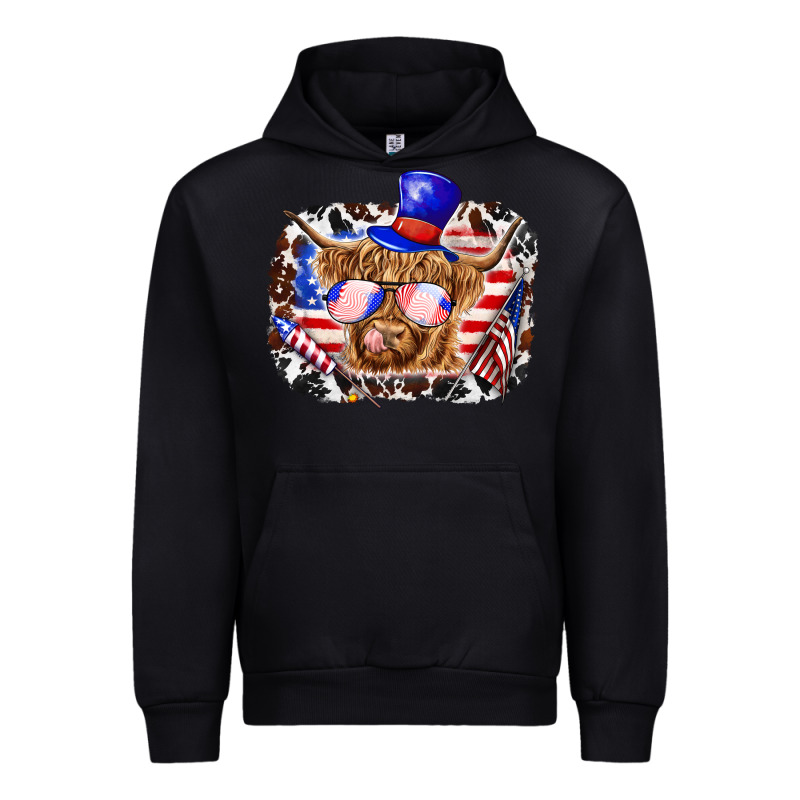 4th Of July Cow Urban Hoodie by texasbilliewilder | Teevron