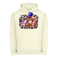 Pigment Pistachio 4th of july cow Urban Hoodie - texasbilliewilder