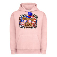 Pigment Salmon 4th of july cow Urban Hoodie - texasbilliewilder