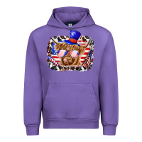 Tulip 4th of july cow Urban Hoodie - texasbilliewilder