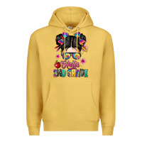 Antique Gold hello second grade kid Premium Hoodie - texasbilliewilder